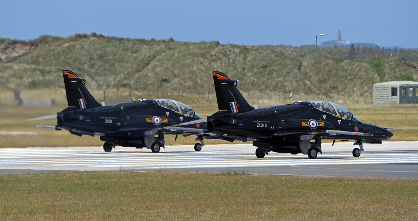 A visit to RAF Valley and a review of the RAF's pilot training eyrie and the Hawk T2 on Airfix and Corgi Aerodrome