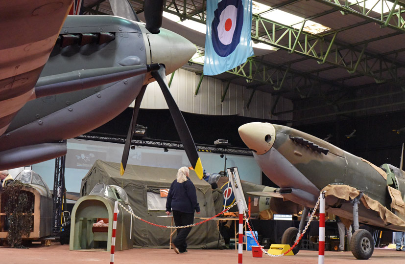 The Lytham St Annes Memorial Spitfire Vb W3644 on Airfix and Corgi Aerodrome