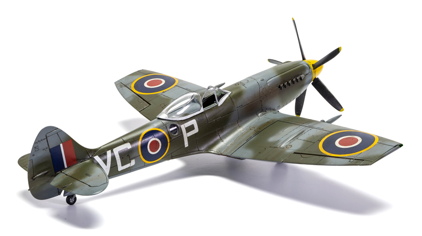 Rolls Royce Griffon powered Airfix Supermarine Spitfire FR Mk.XIV A05135 on the Airfix Workbench blog