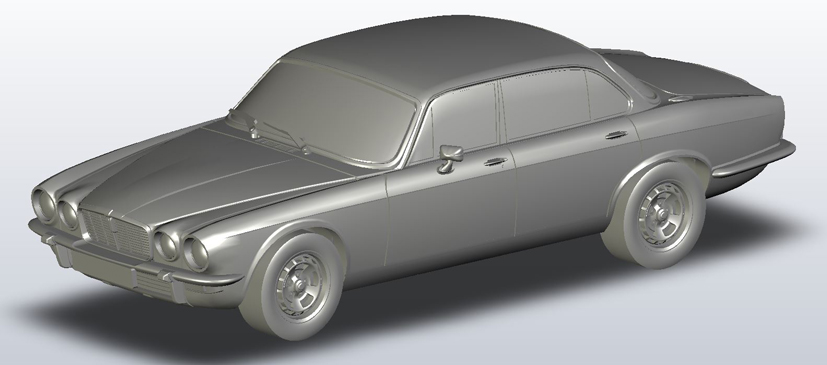 Exclusive Corgi Vanguards Jaguar XJ6 scan and CAD development on Corgi die-cast diaries blog
