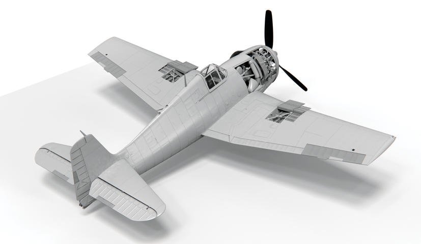 Airfix Scale Modelworld 2018 new large scale Grumman F6F-5 Hellcat announcement on the Airfix Workbench blog