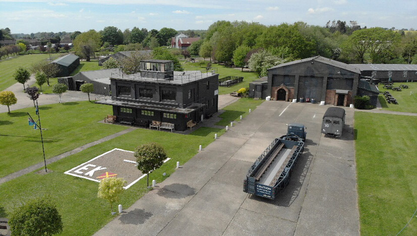 East Kirkby Avro Lancaster and De Havilland Mosquito drone footage feature on the Airfix and Corgi Aerodrome blog