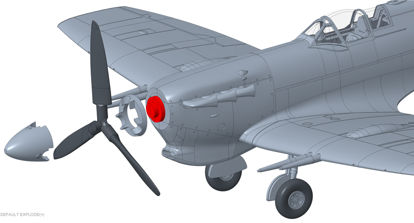 Young Airfix model kit designer works on his first Spitfire on the Airfix Workbench blog