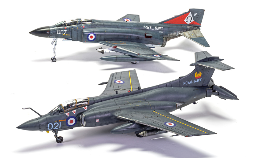 HMS Ark Royal Buccaneer and Phantom on the Airfix Workbench blog