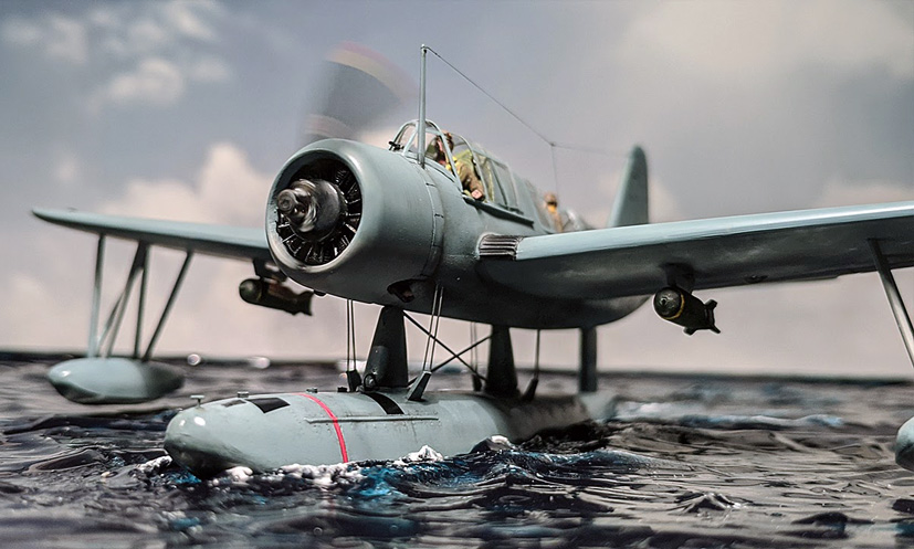 Airfix Vintage Classics Vought OS2U-1 Kingfisher US Navy on the Airfix Workbench blog