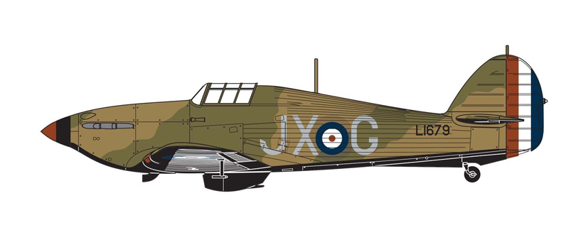 Airfix Hawker Hurricane Mk.1 kit A01010A Battle of France Paul Richey 80th Anniversary on the Airfix Workbench blog