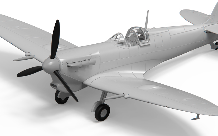 Young Airfix model kit designer works on his first Spitfire on the Airfix Workbench blog