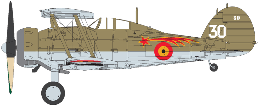 New Airfix Gloster Gladiator A02052A Belgian Air Force Comet Squadron on the Airfix Workbench blog