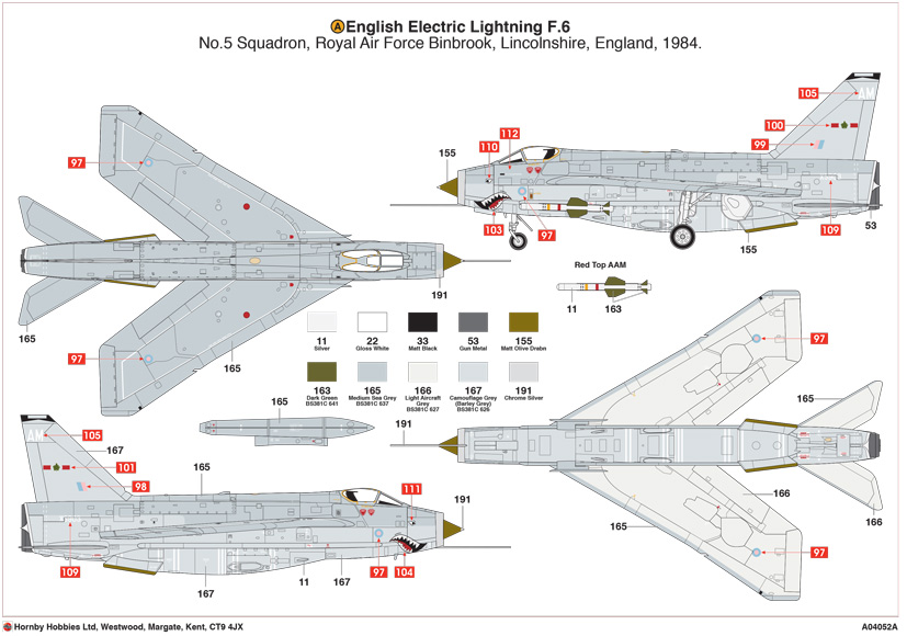 Airfix English Electric Lightning F.6 XS903 'Sharkmouth' A04052A on Airfix Workbench blog