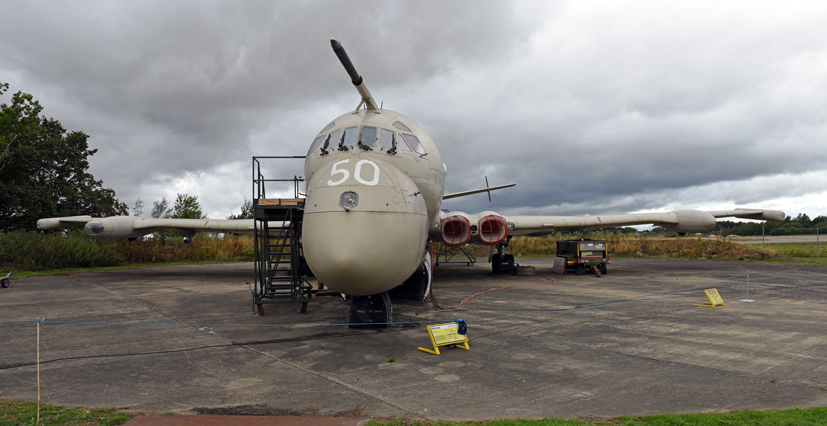 Hawker Siddeley Nimrod MR2 XV250 at the Yorkshire Air Museum on Airfix and Corgi Aerodrome