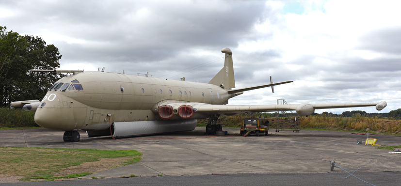 Hawker Siddeley Nimrod MR2 XV250 at the Yorkshire Air Museum on Airfix and Corgi Aerodrome