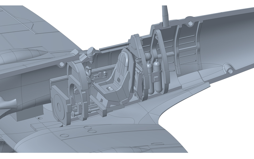 The latest Airfix Spitfire model kit development A02108 on the Airfix Workbench blog