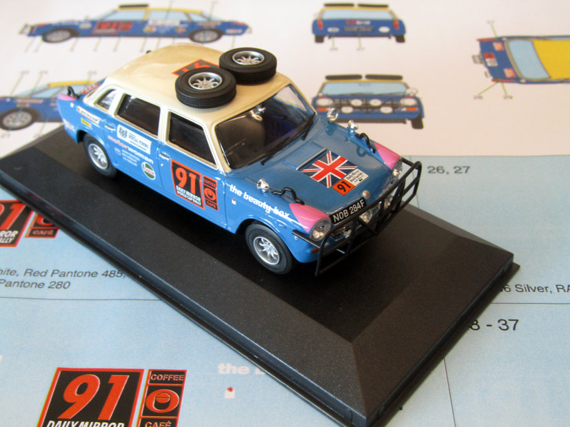 Exclusive Corgi Vanguards VA08913 Morris 1800 Rally car on the die-cast diaries blog