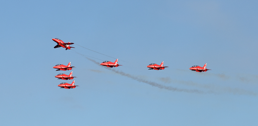 An exclusive day behind the scenes at RAF Scampton with the Red Arrows on Airfix and Corgi Aerodrome