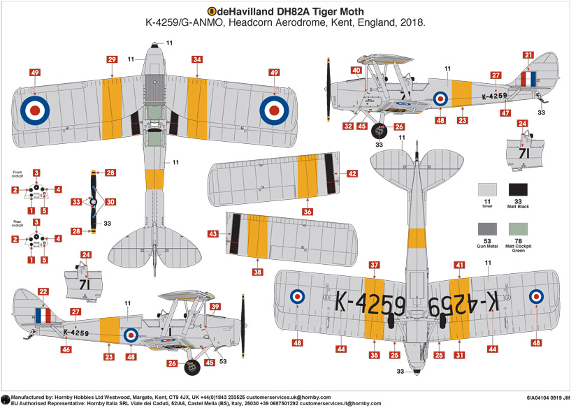 New Airfix Aero Legends Headcorn De Havilland Tiger Moth A04104 on the Airfix Workbench blog