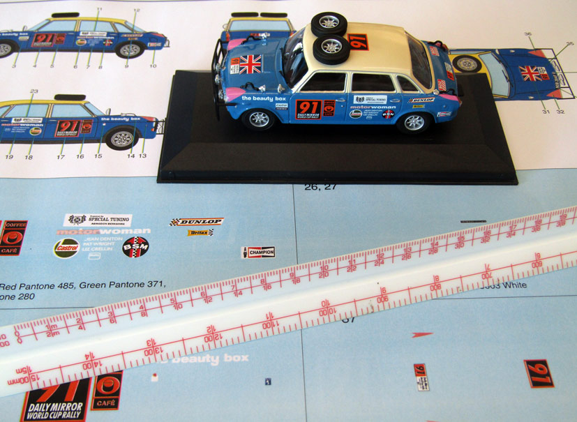 Exclusive Corgi Vanguards VA08913 Morris 1800 Rally car on the die-cast diaries blog