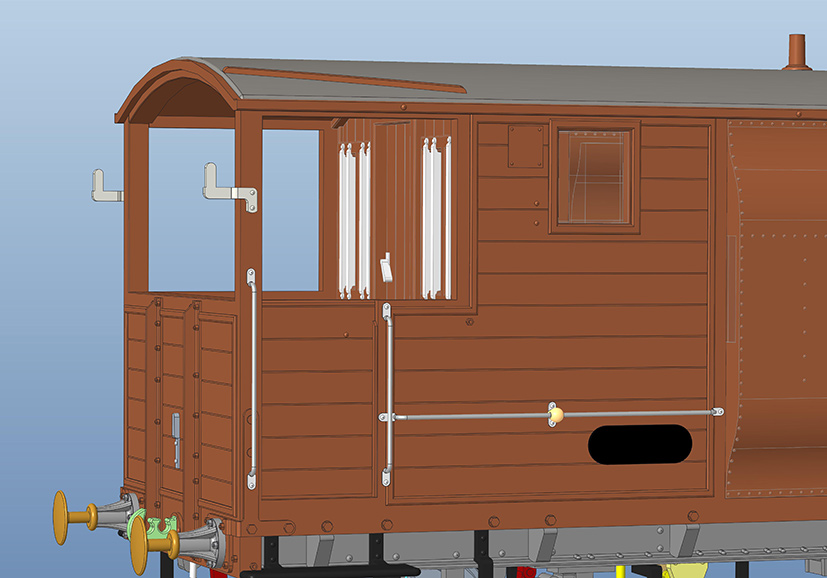 Hornby Engine Shed LSWR New Van CAD