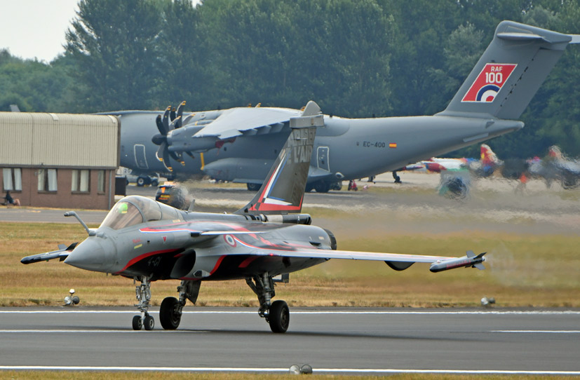 French Air Force Solo Rafale C RIAT 2018 tribute to RAF 100 on Airfix and Corgi Aerodrome