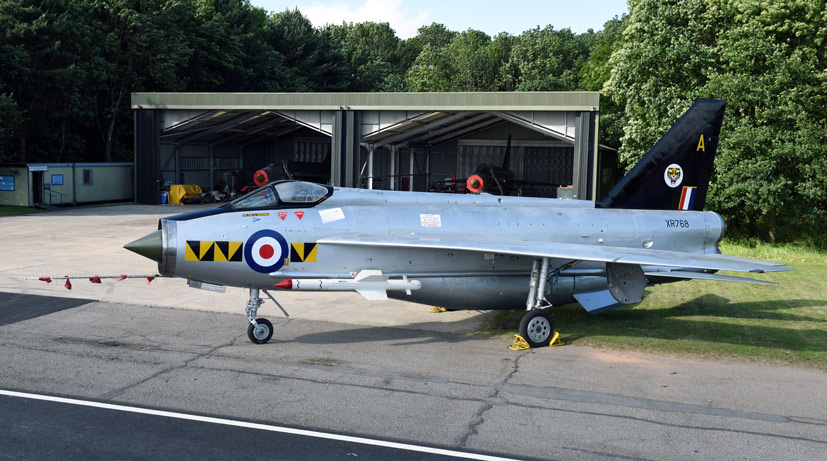 Exclusive Lightning Preservation group four Lightning gathering on Airfix and Corgi Aerodrome