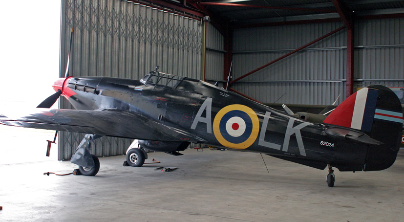Long-time resident at Breighton, Hawker Hurricane Mk.XII G-HURR