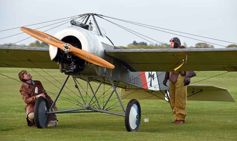 Assessing a captured Fokker Eindecker