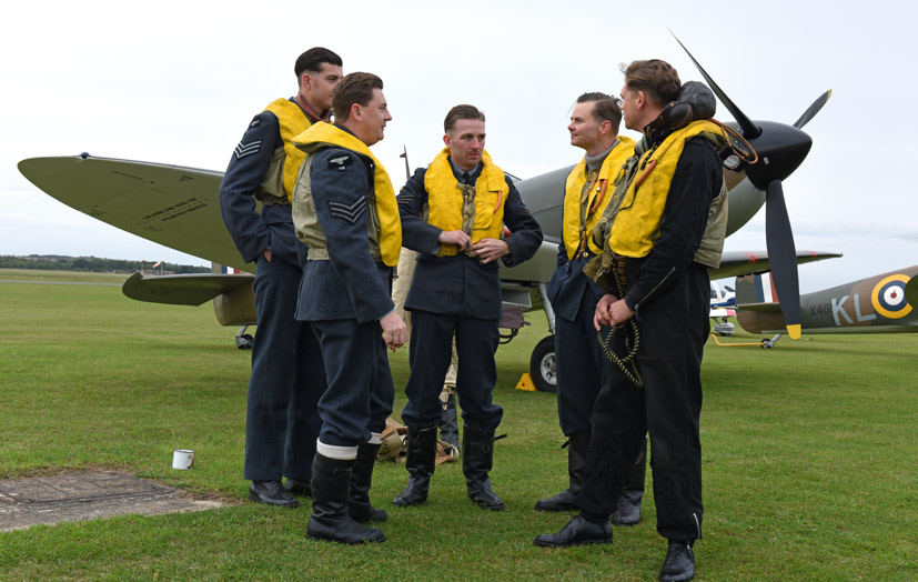 Duxford's Battle of Britain Spitfire tribute to RAF 100 on Airfix and Corgi Aerodrome