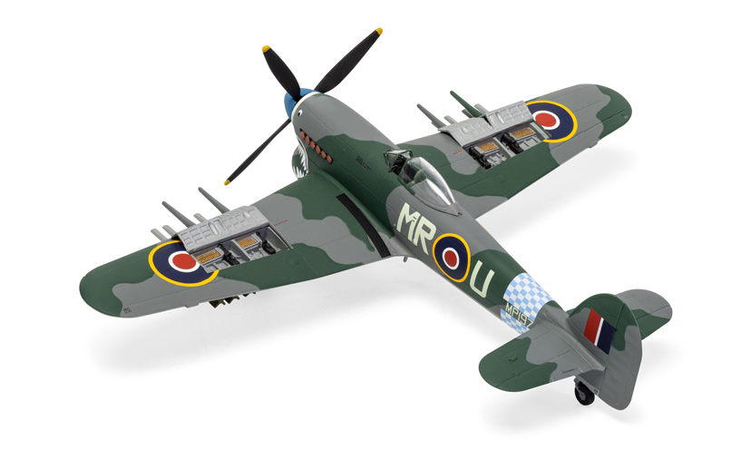 Airfix model kit of the Hawker Typhoon sharkmouth tank buster on the Airfix Workbench blog