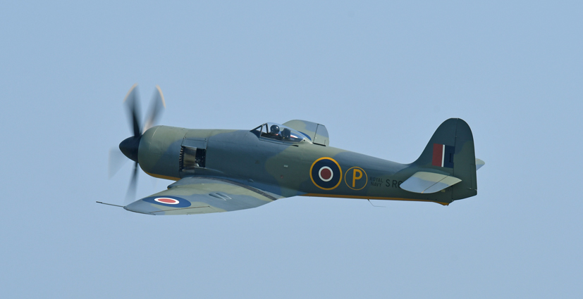 Duxford Air Festival 2018 review Hawker Sea Fury trio on Airfix and Corgi Aerodrome