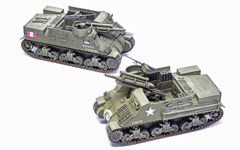 Airfix armour scale model kit A1368 HMC M7 Priest on the Airfix Workbench blog