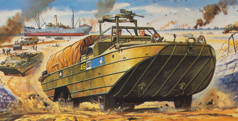 Airfix Vintage Classics DUWK six wheel drive amphibian on the Airfix Workbench blog