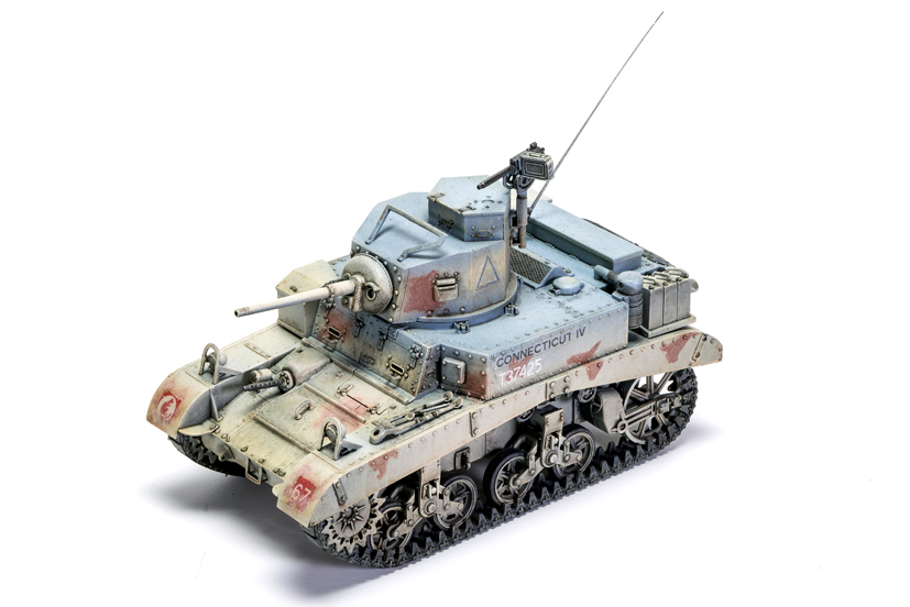 British Army M3 Stuart Light Tank Connecticut IV on the Airfix Workbench blog
