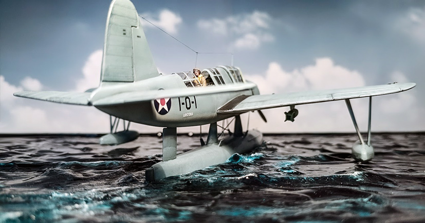 Airfix Vintage Classics Vought OS2U-1 Kingfisher US Navy on the Airfix Workbench blog