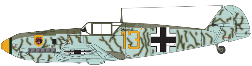 New Messerschmitt Bf 109E Yellow 13 A01008A on the Airfix Workbench blog