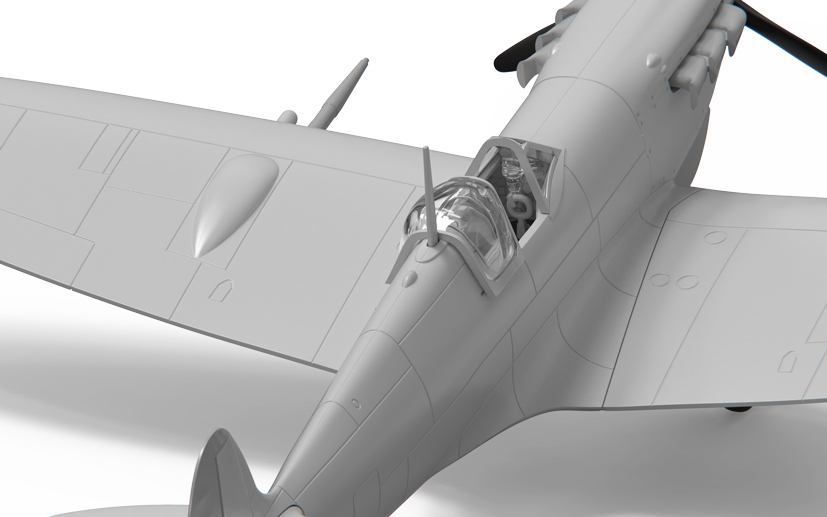 Young Airfix model kit designer works on his first Spitfire on the Airfix Workbench blog