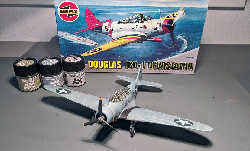 Airfix Vintage Classics Douglas TBD-1 Devastator US Navy on the Airfix Workbench blog
