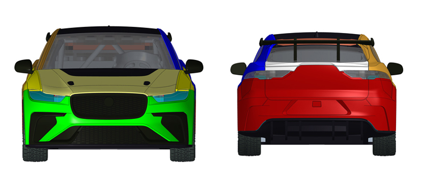 Airfix Quickbuild model development J6033 Jaguar IPace eTrophy on the Airfix Workbench blog