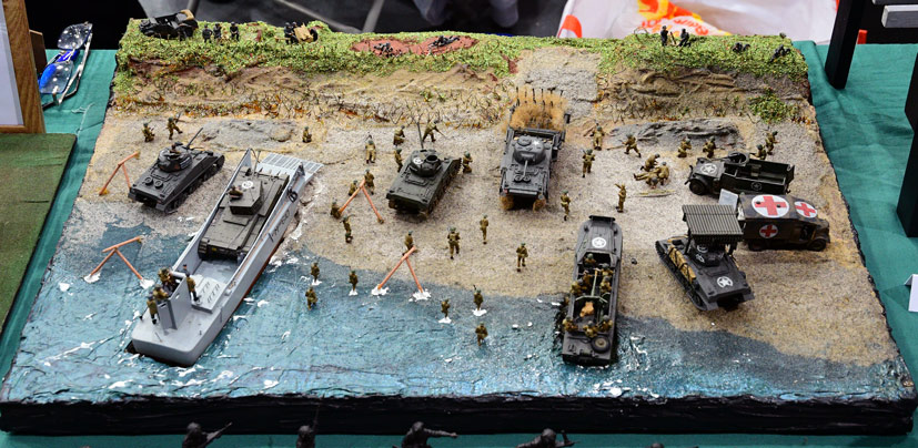 D-Day model displays at this years Telford Scale Modelworld show on the Airfix Workbench blog