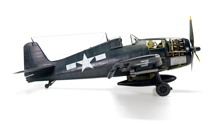 Exclusive new Airfix 1/24th scale Grumman F6F-5 Hellcat A19004 on the Airfix Workbench blog