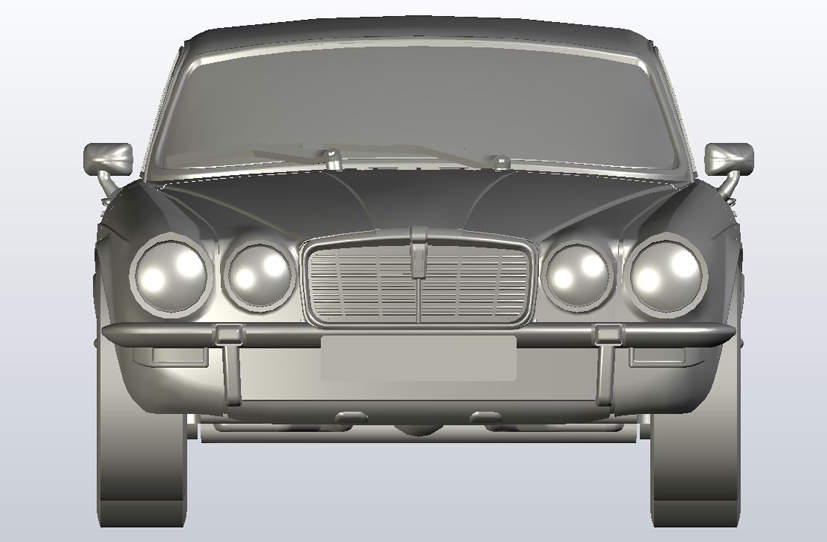 Exclusive Corgi Vanguards Jaguar XJ6 scan and CAD development on Corgi die-cast diaries blog