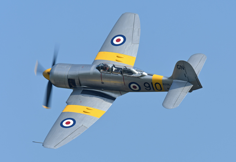 Duxford Air Festival 2018 review Hawker Sea Fury trio on Airfix and Corgi Aerodrome
