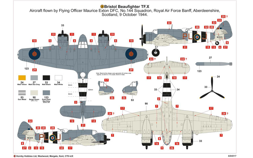 Airfix Bristol Beaufighter TFX model kit Whispering Death reissue A04019 on the Airfix Workbench blog