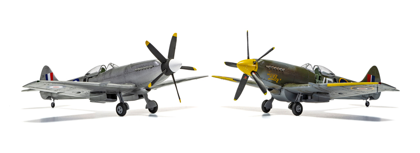 Rolls Royce Griffon powered Airfix Supermarine Spitfire FR Mk.XIV A05135 on the Airfix Workbench blog