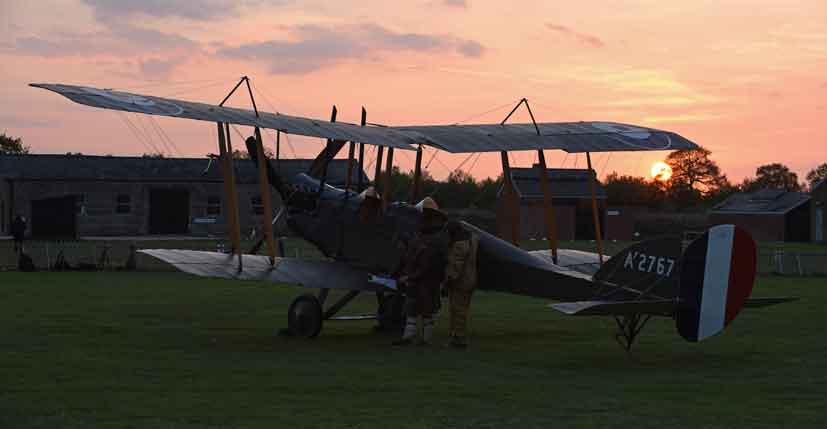 Sunset at Stow Maries. An enigmatic scene that portrays the history of this site