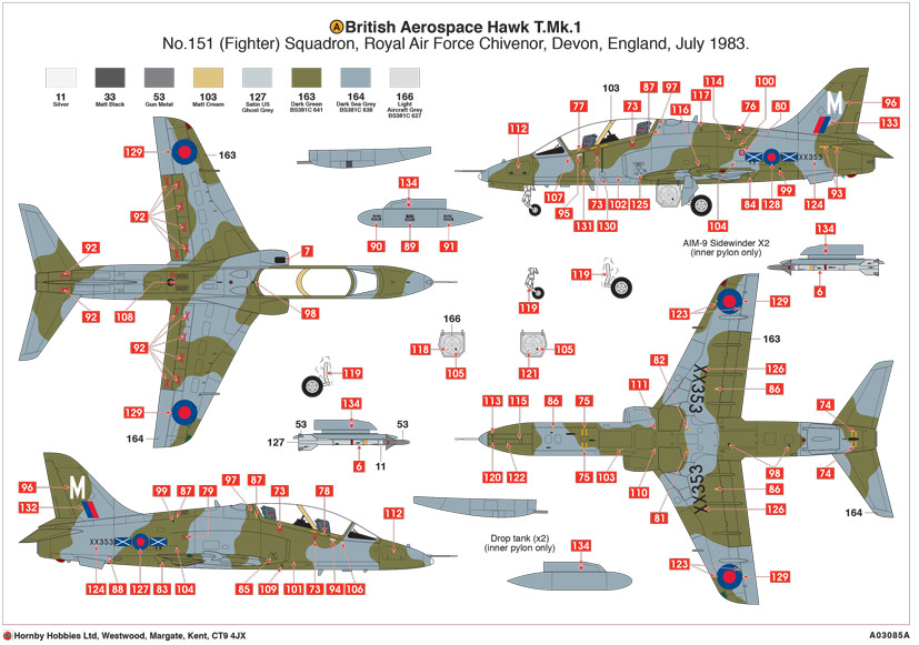 British Aerospace Hawk T.Mk.1 RAF Chivenor A03085A