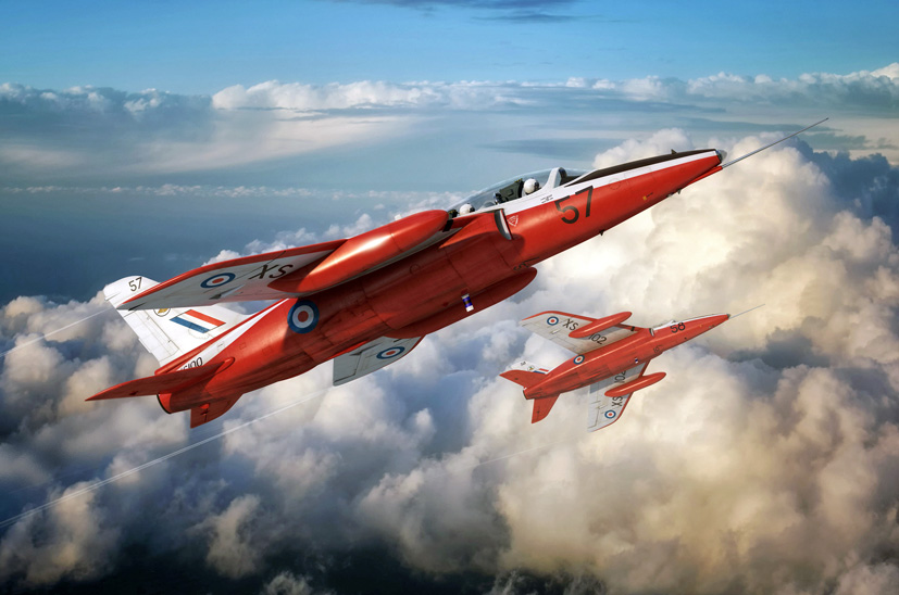 Airfix Folland Gnat T.1 XS100 RAF No.4 Flying Training School RAF Valley A02105