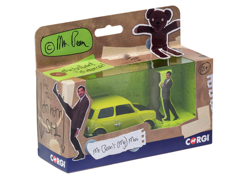 Corgi Mr Bean green Mini CC82110 My brilliant Mr Bean car on Corgi Diecast Diaries Blog