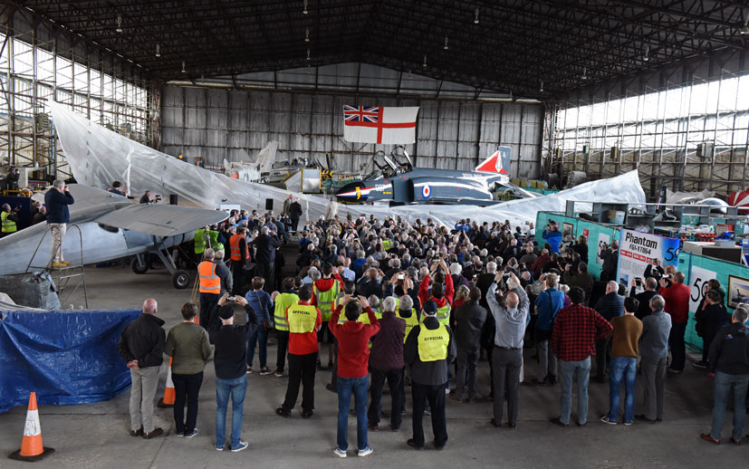 Ulster Aviation Society Royal Navy Phantom XT864 unveiling event review on Airfix Workbench blog