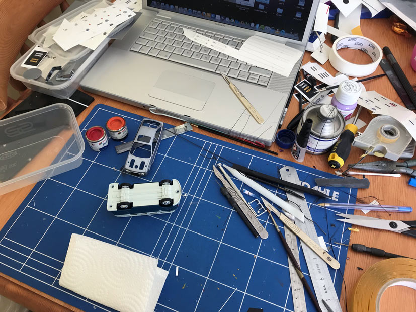 How a Corgi Vanguards hand decorated sample model is produced on Corgi die-cast diaries blog