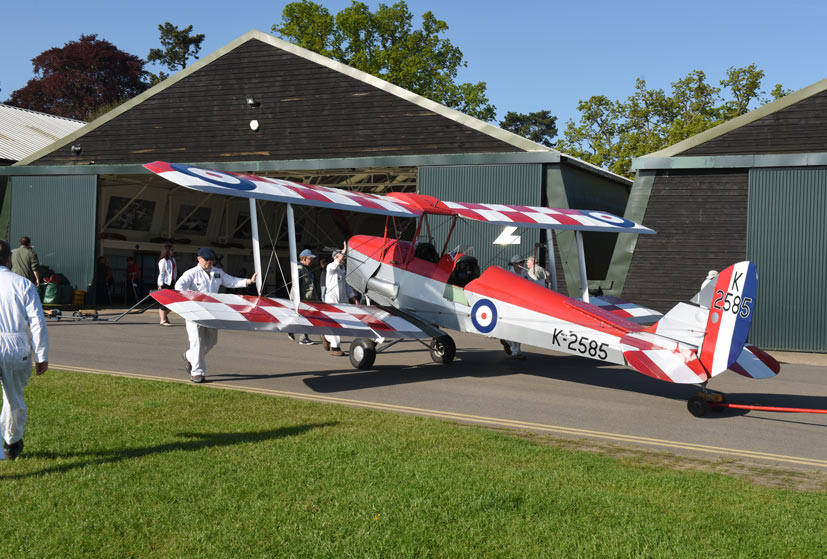 Shuttleworth Season Premier Airshow review de Havilland Tiger Moth K2585 on Airfix and Corgi Aerodrome