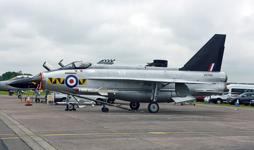 Exclusive Lightning Preservation group four Lightning gathering on Airfix and Corgi Aerodrome